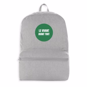 Sac à dos écologie 100 % recyclé Le vivant avant tout