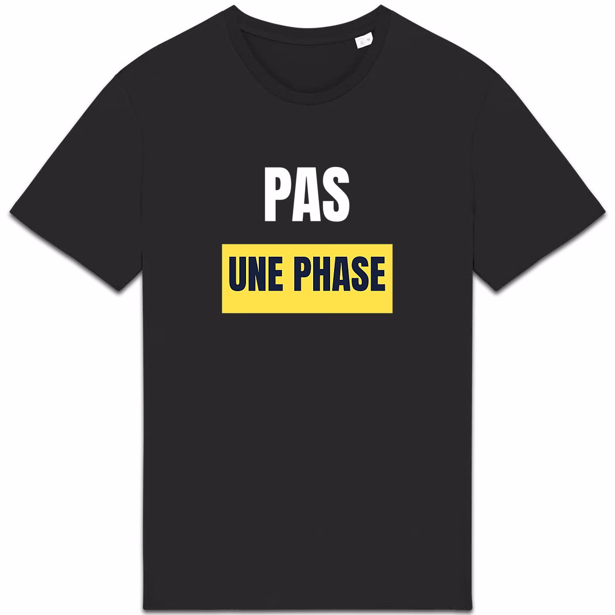 T-shirt LGBT noir Pas une phase