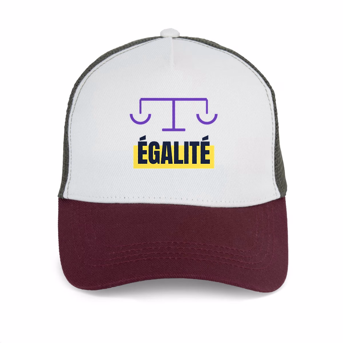 Casquette féministe trucker coton recyclé Égalité