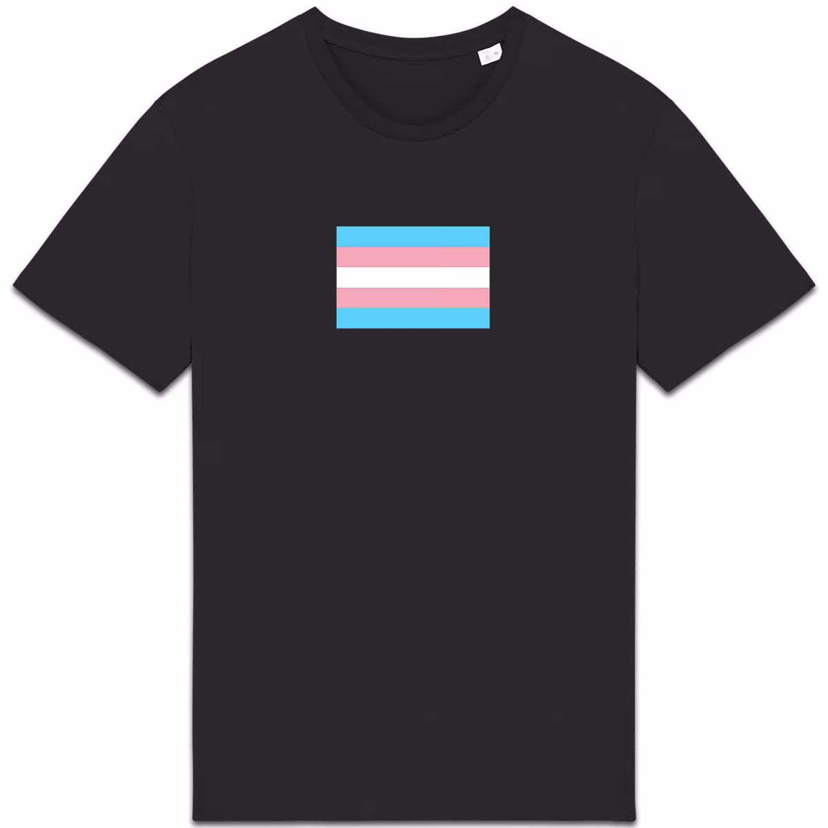 T-shirt aux couleurs du drapeau transgenre