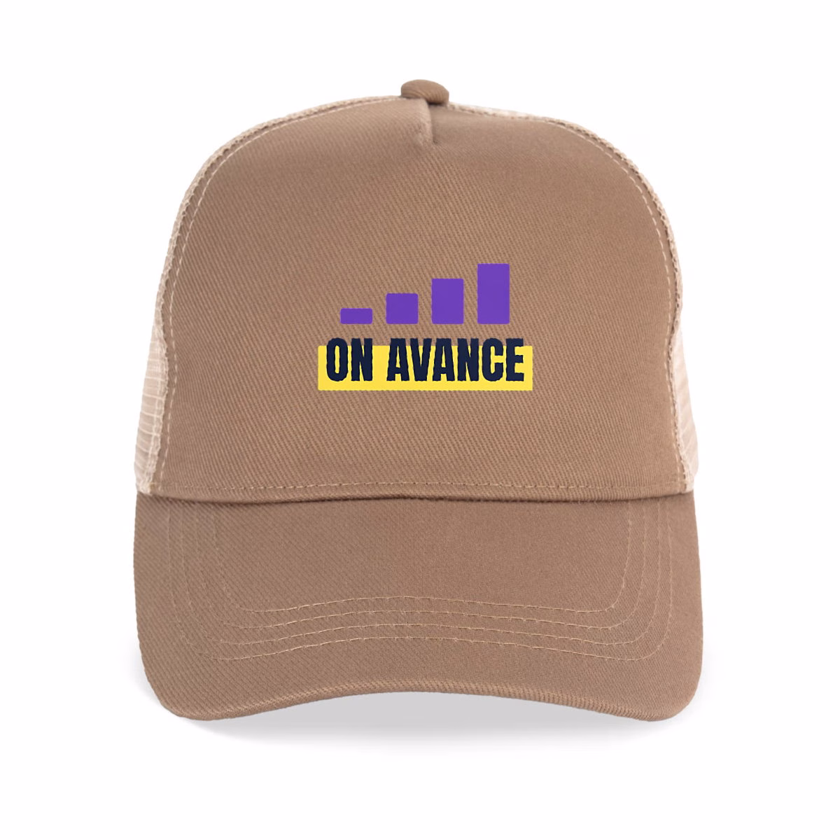 Casquette féministe trucker coton recyclé On avance