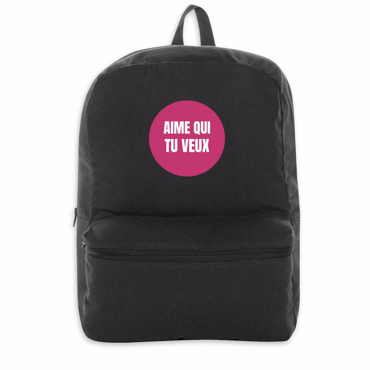Sac à dos LGBT 100 % recyclé Aime qui tu veux