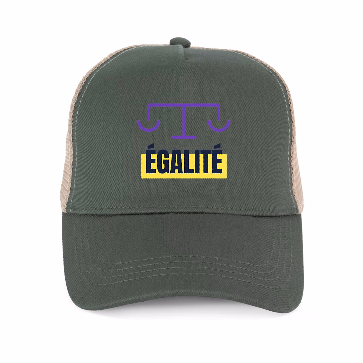 Casquette féministe trucker coton recyclé Égalité
