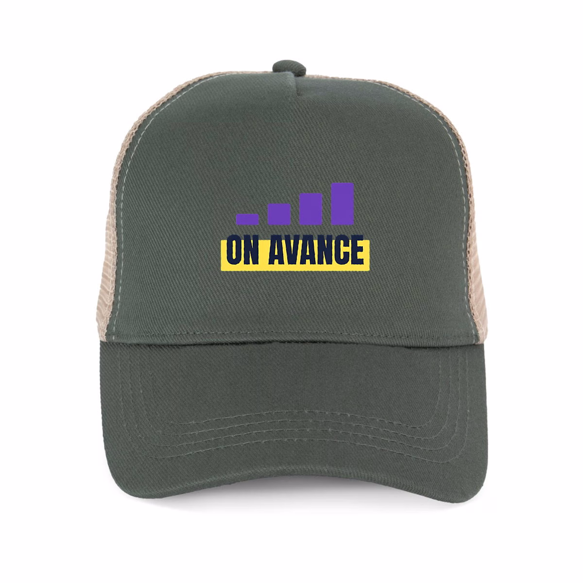Casquette féministe trucker coton recyclé On avance