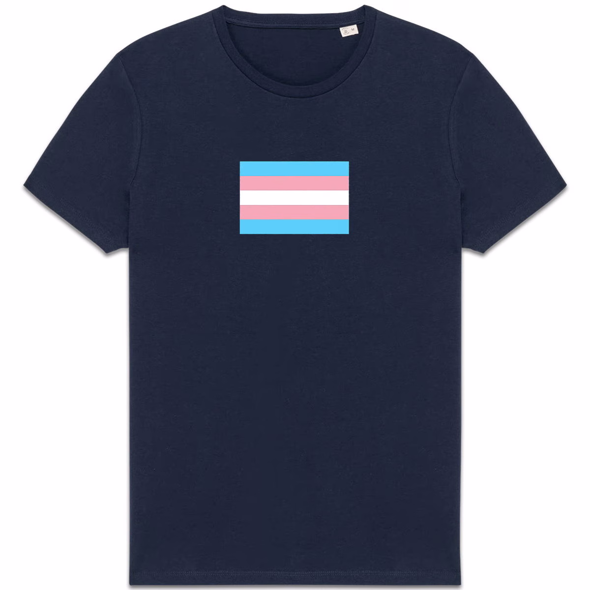 T-shirt aux couleurs du drapeau transgenre