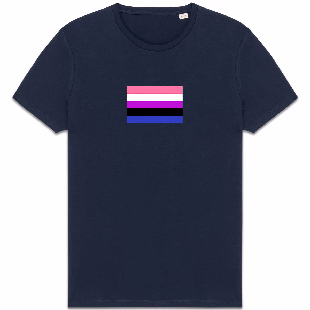T-shirt aux couleurs du drapeau genderfluid