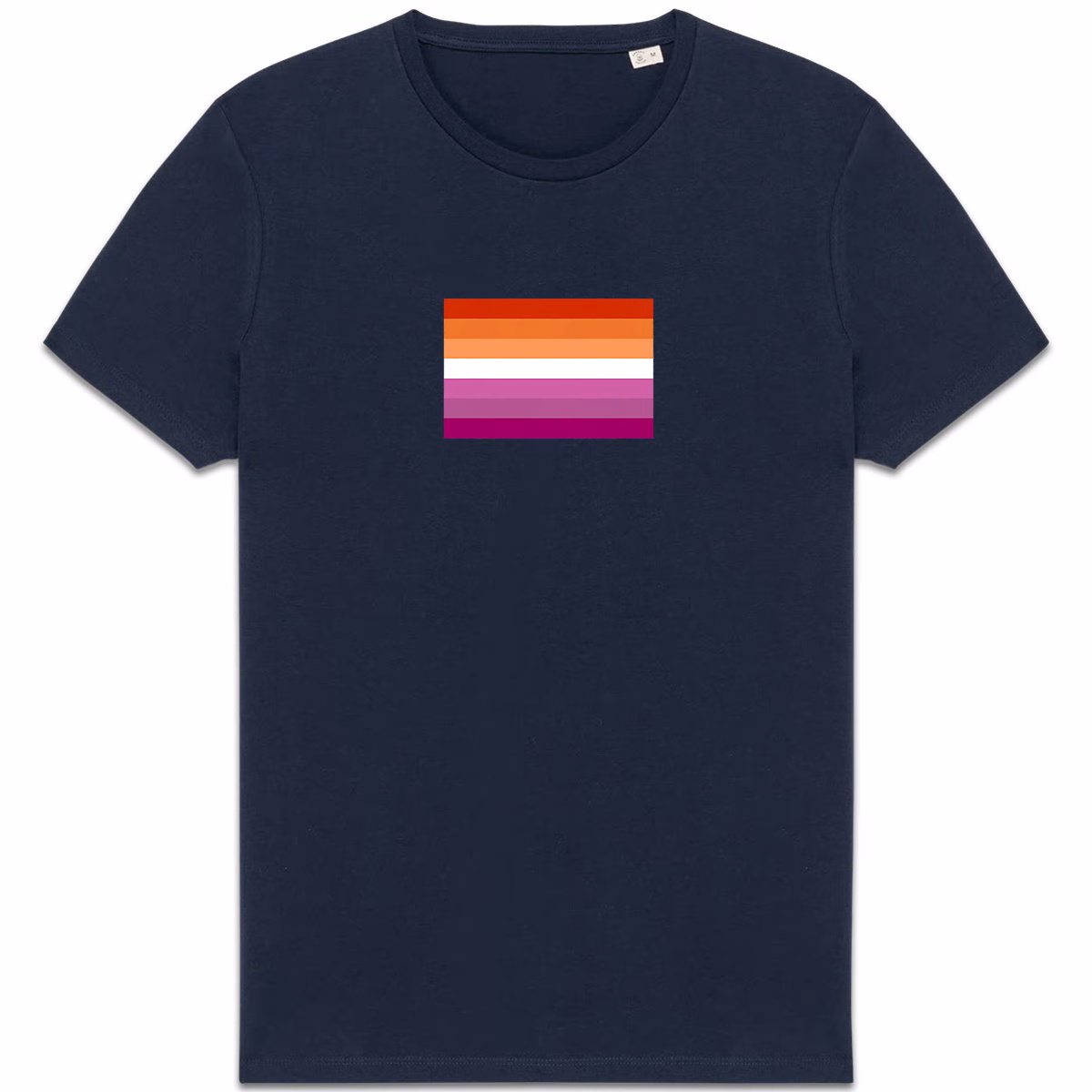 T-shirt aux couleurs du drapeau lesbien