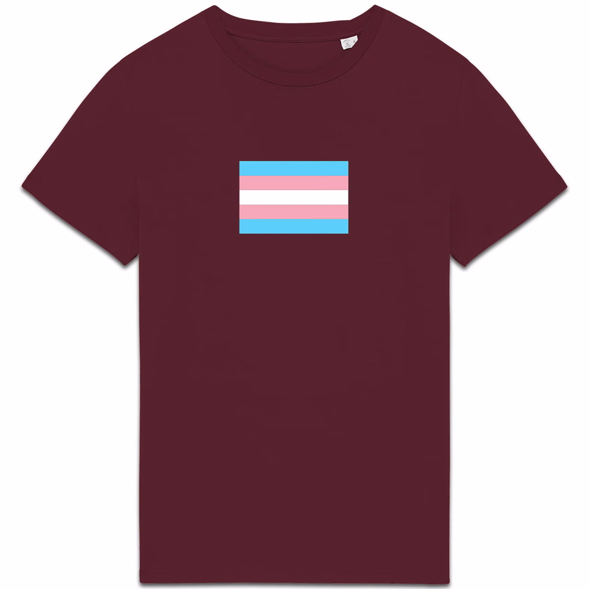 T-shirt aux couleurs du drapeau transgenre