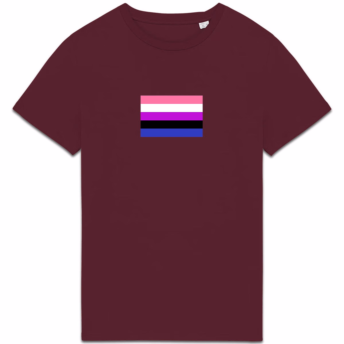 T-shirt aux couleurs du drapeau genderfluid