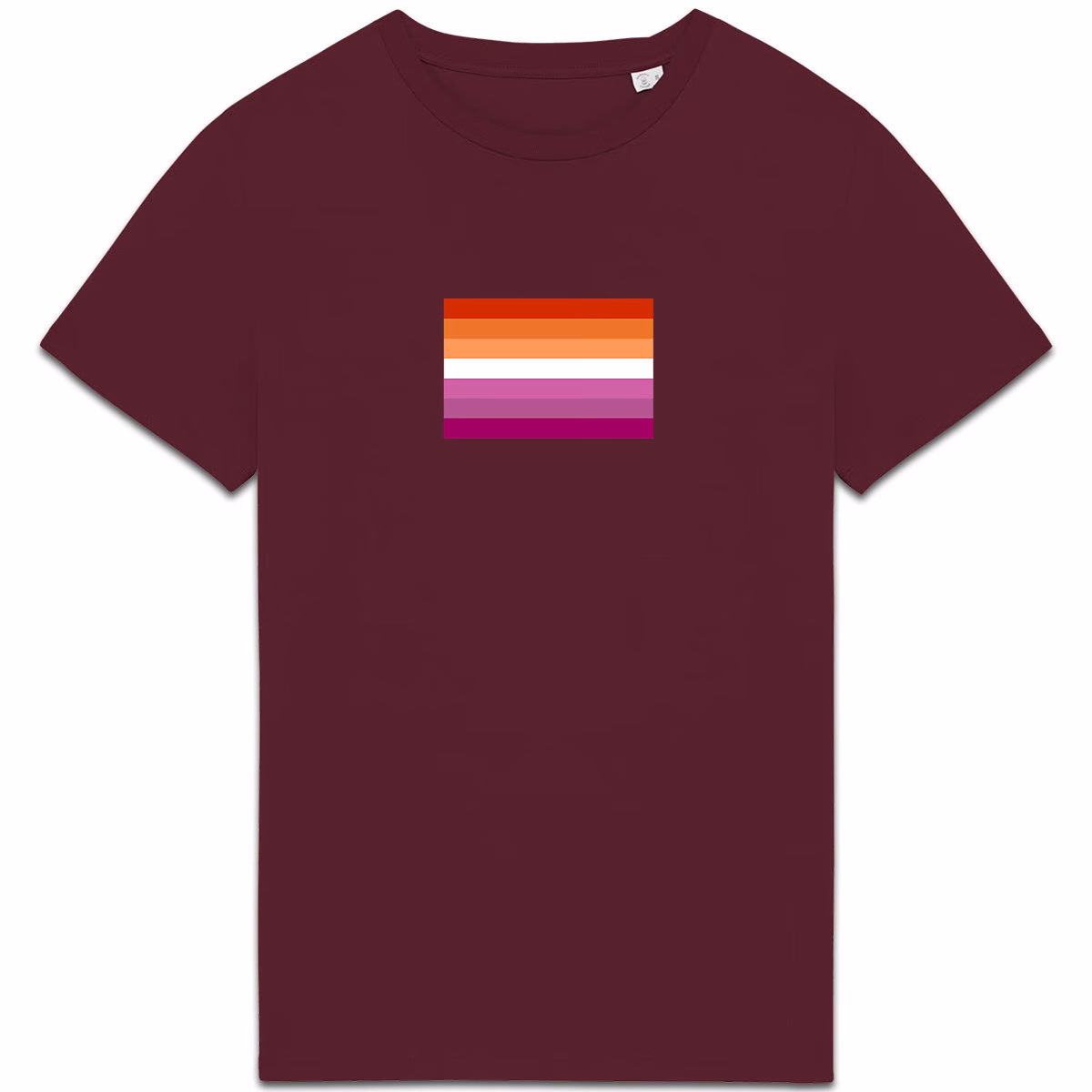 T-shirt aux couleurs du drapeau lesbien