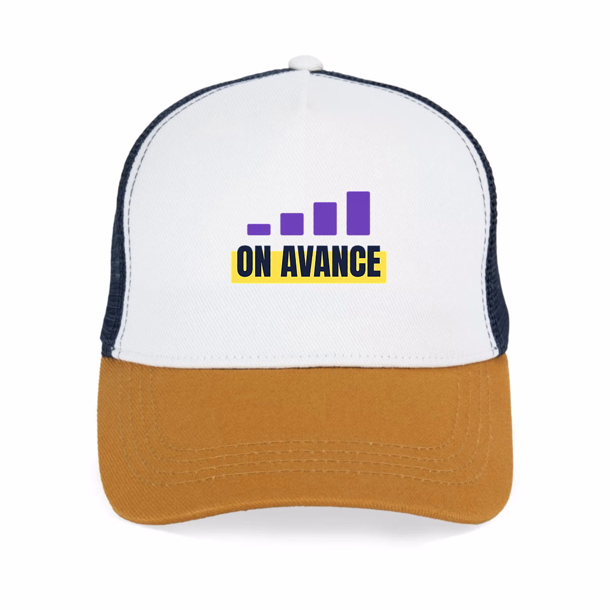 Casquette féministe trucker coton recyclé On avance