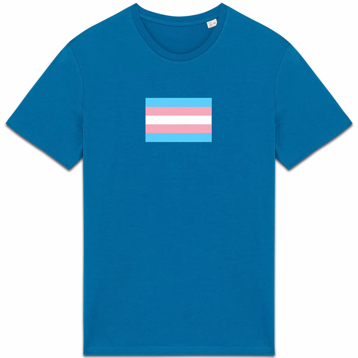 T-shirt aux couleurs du drapeau transgenre