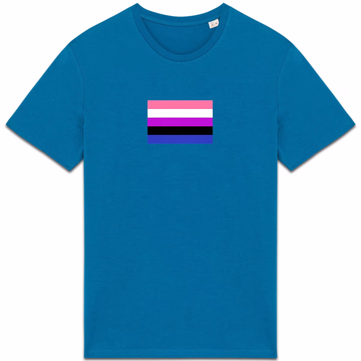 T-shirt aux couleurs du drapeau genderfluid