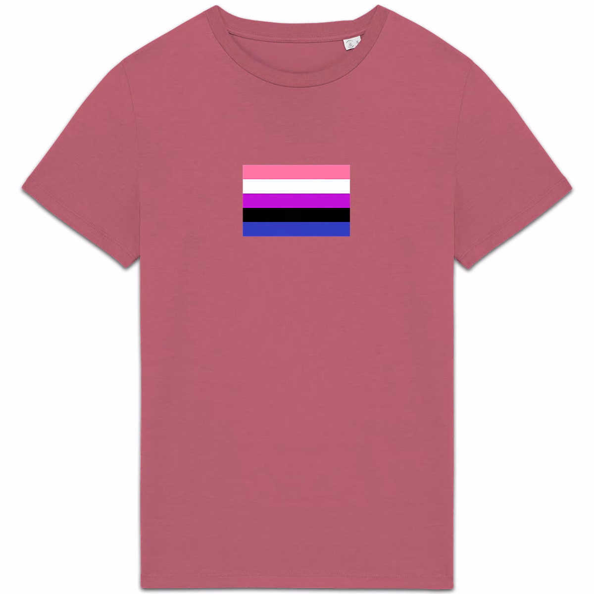 T-shirt aux couleurs du drapeau genderfluid
