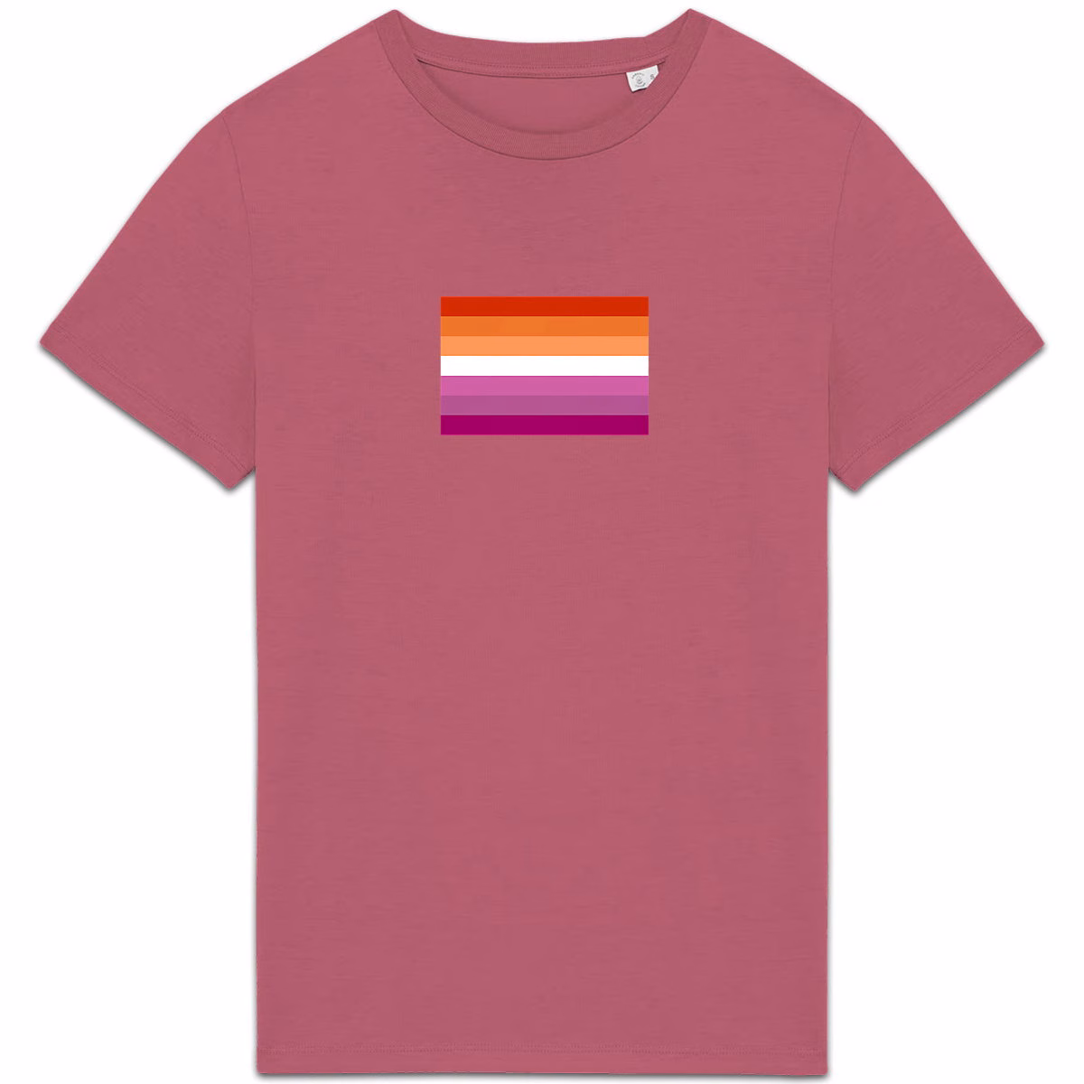 T-shirt aux couleurs du drapeau lesbien