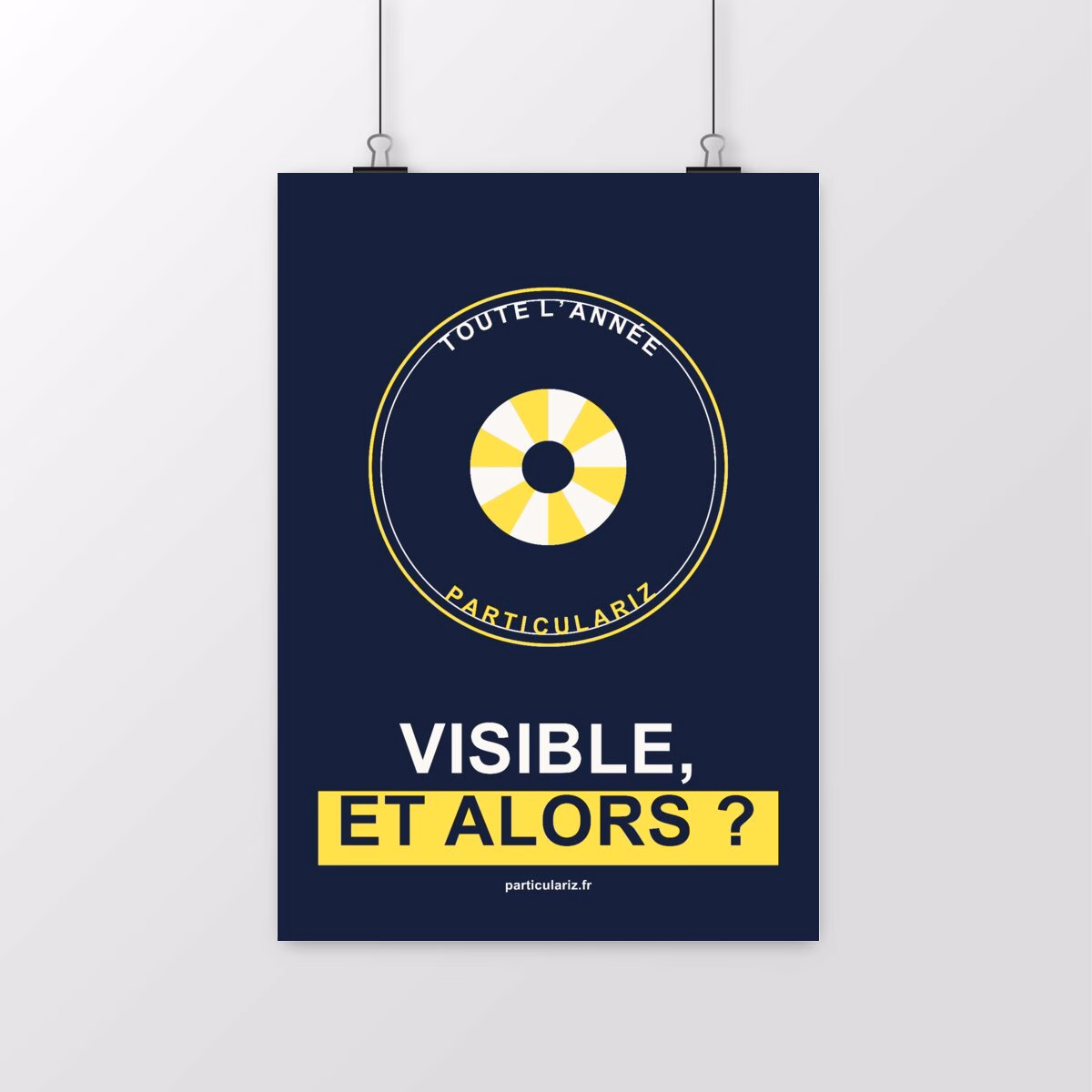 Affiche LGBT « Visible, et alors ? »