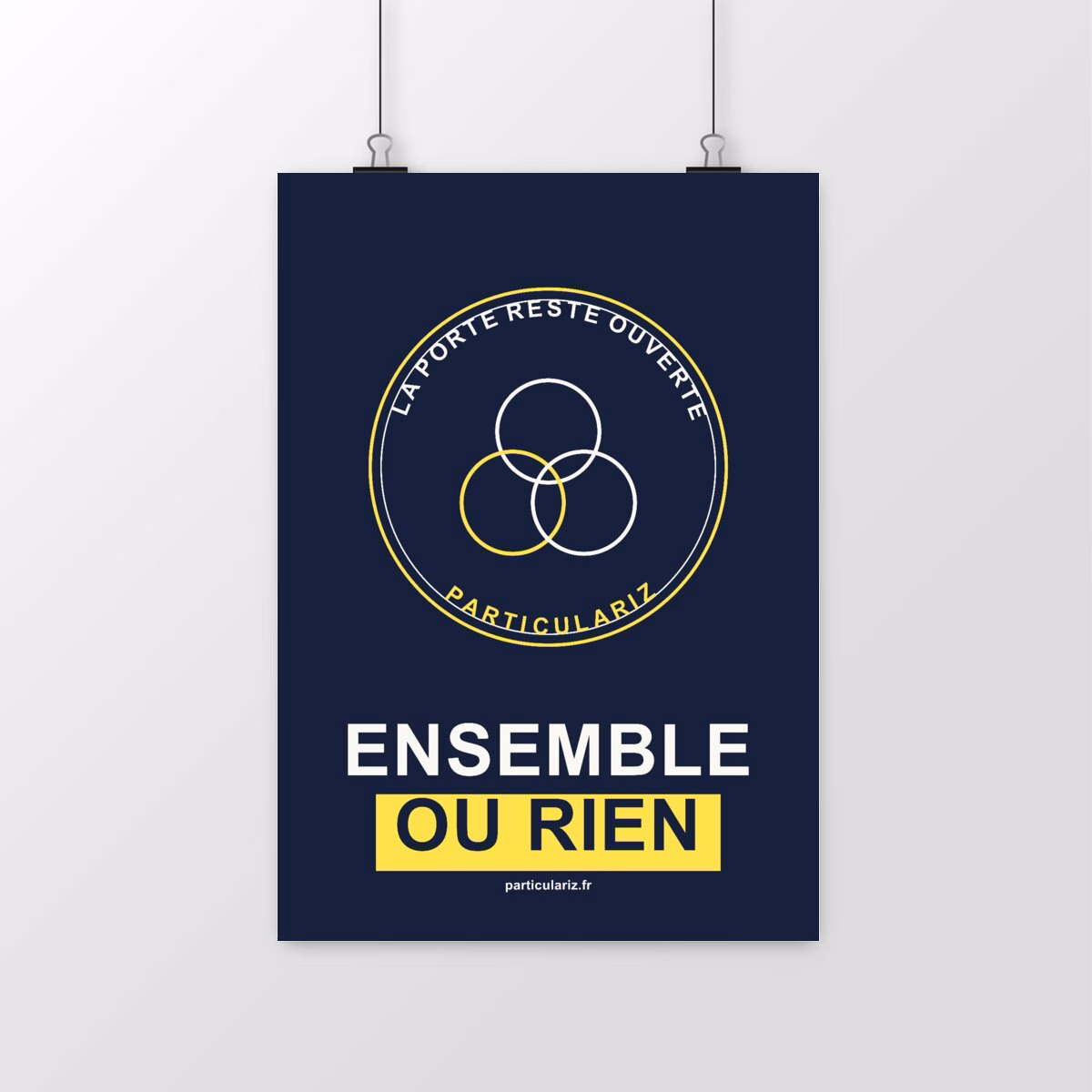 Affiche militante « Ensemble ou rien »
