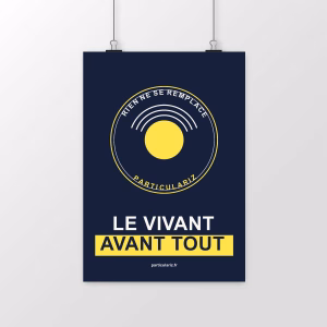 Affiche écologie « Le vivant avant tout »