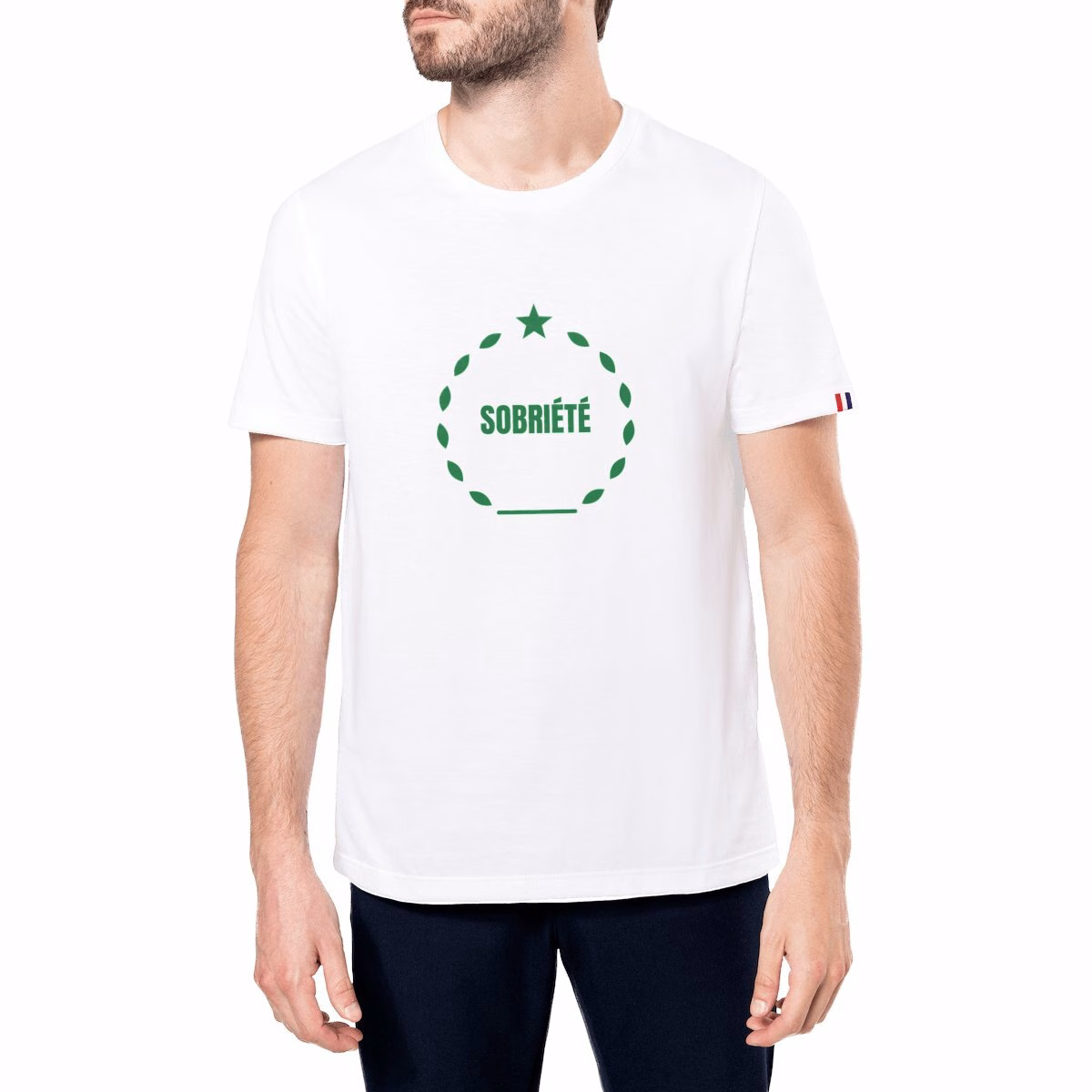 T-shirt Made in France homme coton bio Sobriété