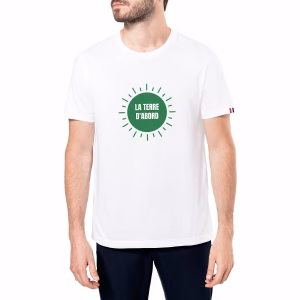 T-shirt Made in France homme coton bio La terre d'abord