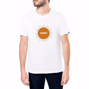 T-shirt Made in France homme coton bio Fraternité