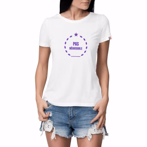 T-shirt Made in France femme coton bio Pas négociable
