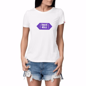 T-shirt Made in France femme coton bio Égalité réelle
