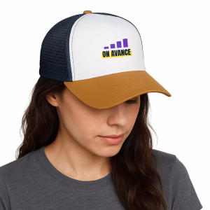 Casquette féministe trucker coton recyclé On avance