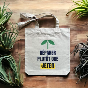 Tote bag écologie Réparer plutôt que jeter