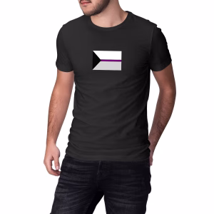 T-shirt aux couleurs du drapeau demisexuel