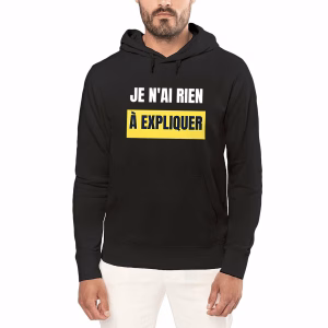 Sweat à capuche léger LGBT Je n'ai rien à expliquer