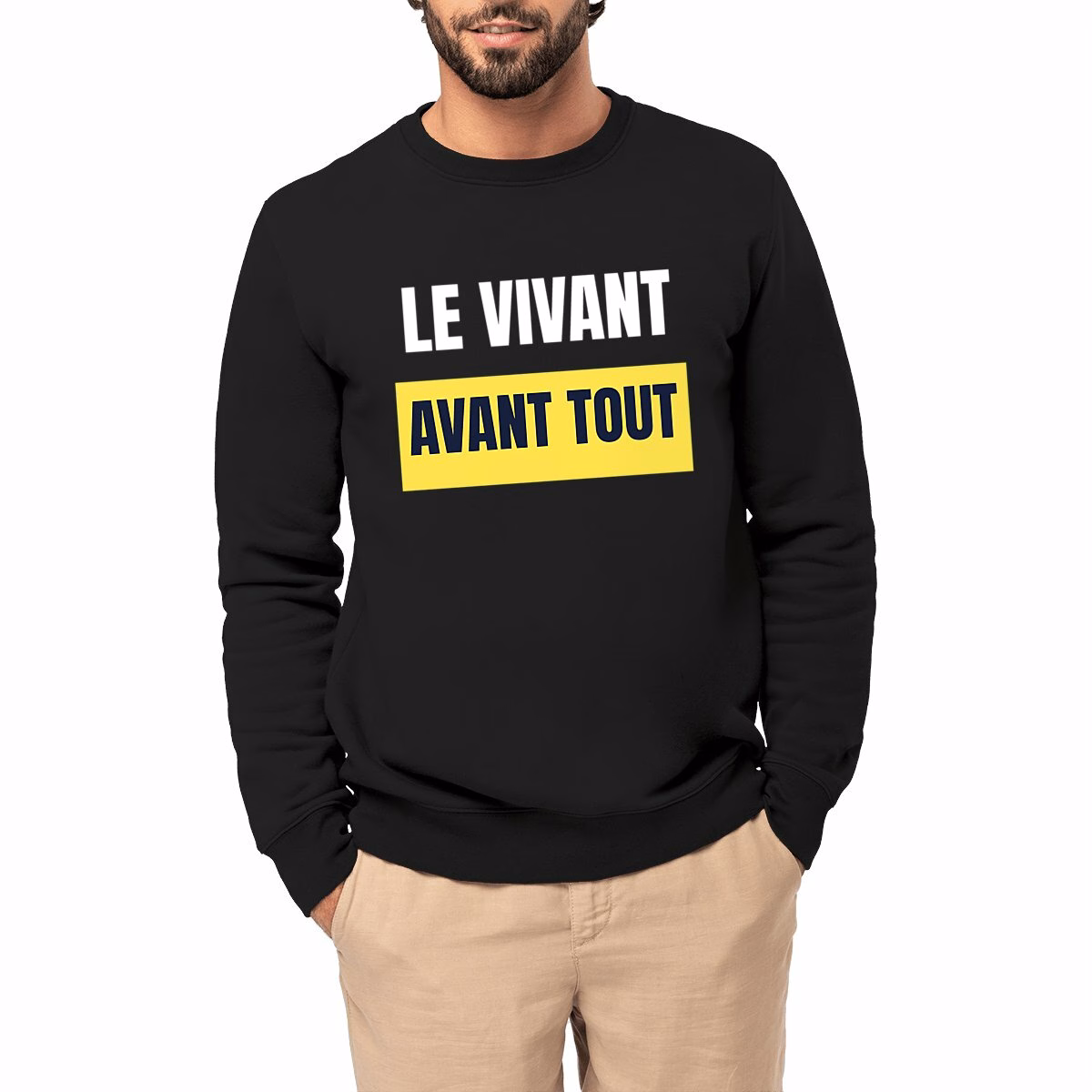 Sweat col rond écologie Le vivant avant tout